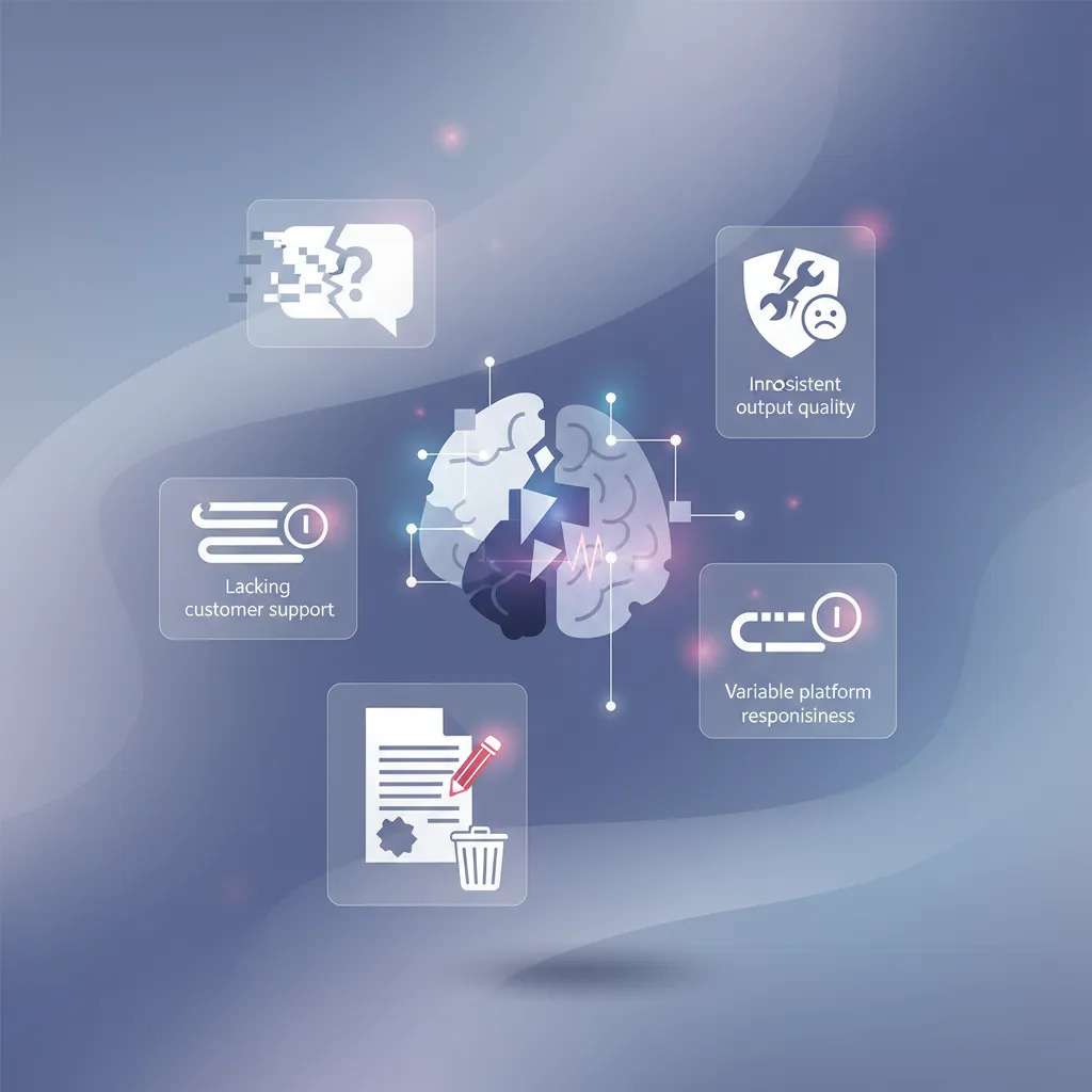 What are the main disadvantages of using HIX.AI?